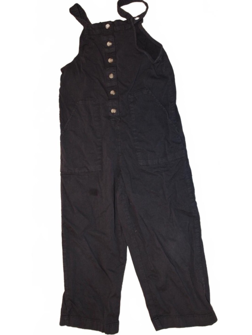 Billabong Black Cotton Button-Up Overalls XS